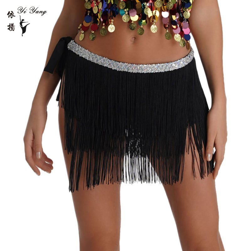 Пояс с ресни за Belly Dance и ханшова лента | Модал + Полиестер, Yiyang | Пролет 2023