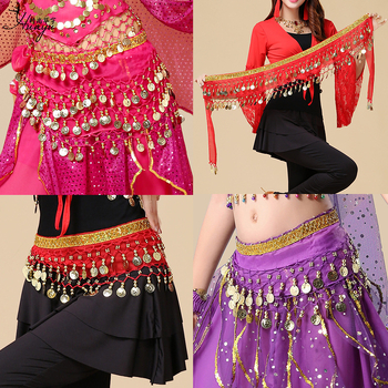 Remen za belly dance i šal oko kuka za indijske plesne nastupe, za vježbu.
