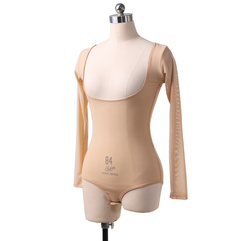 Belly Dance bodi od Water Gauze tkanine, dugi rukavi, jednofarbni, Nylon materijal i Nylon podstava