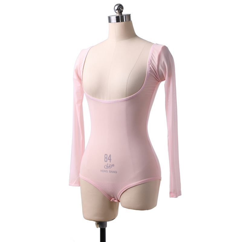 Belly Dance bodi od Water Gauze tkanine, dugi rukavi, jednofarbni, Nylon materijal i Nylon podstava