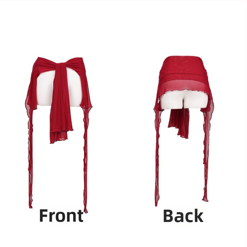 Costum de belly dance cu mâneci lungi din plasă cu franjuri, stil chinezesc, retro literar, țesătură TR, PVC până la 30%, cod produs F9899S78SSH658