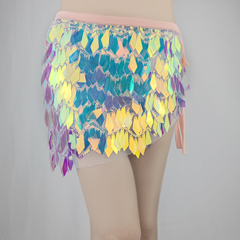 Pojas za ples trbuha s ukrašenim hip šalom, Dancer, Spandex, 70–80% Spandex, Proljeće 2023