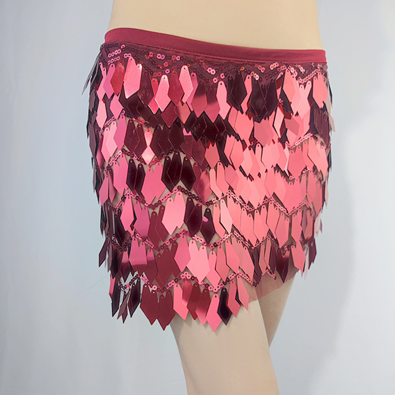 Pojas za ples trbuha s ukrašenim hip šalom, Dancer, Spandex, 70–80% Spandex, Proljeće 2023