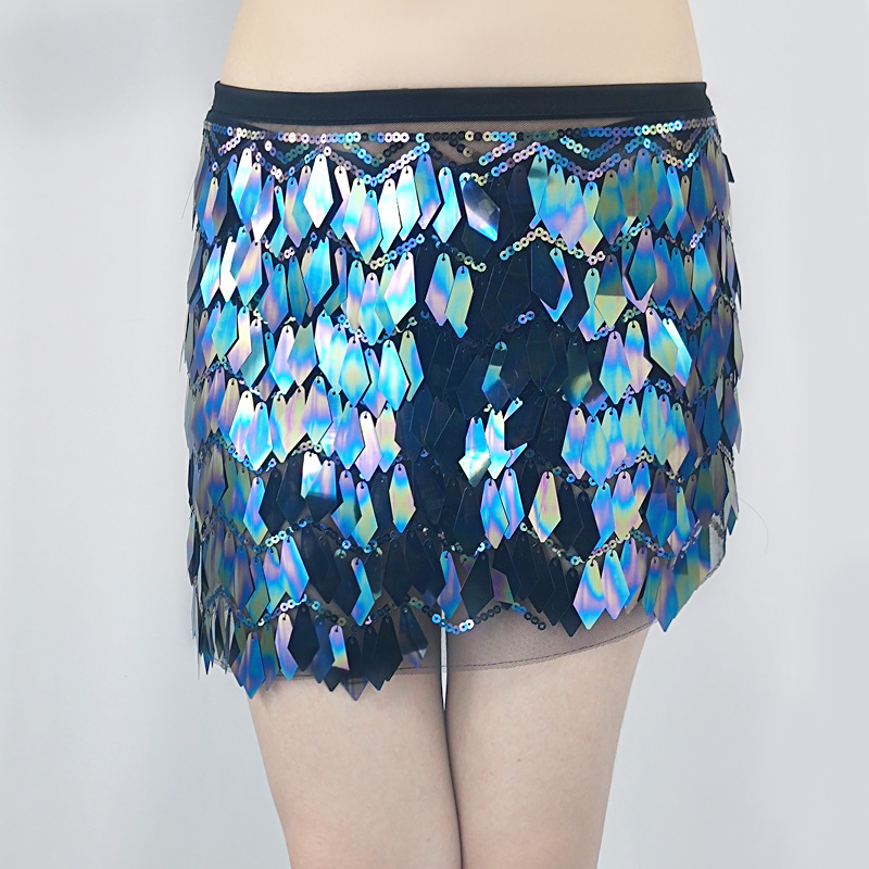 Pojas za ples trbuha s ukrašenim hip šalom, Dancer, Spandex, 70–80% Spandex, Proljeće 2023