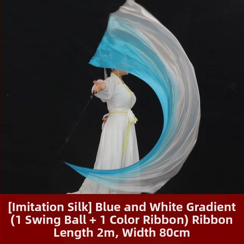 Аксесоар за танц на корема с градиентна коприна кърпа и висящо топче (Марка: Other; Възрастова група: Възрастни; Пускане: Лято 2021; Приложение: сценично изпълнение/откриване)