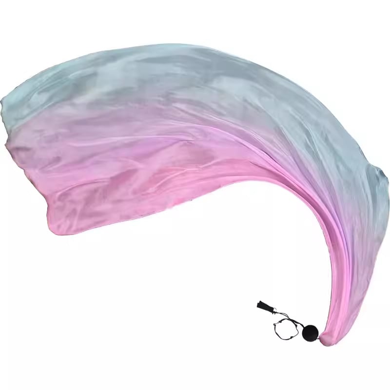 Аксесоар за танц на корема с градиентна коприна кърпа и висящо топче (Марка: Other; Възрастова група: Възрастни; Пускане: Лято 2021; Приложение: сценично изпълнение/откриване)