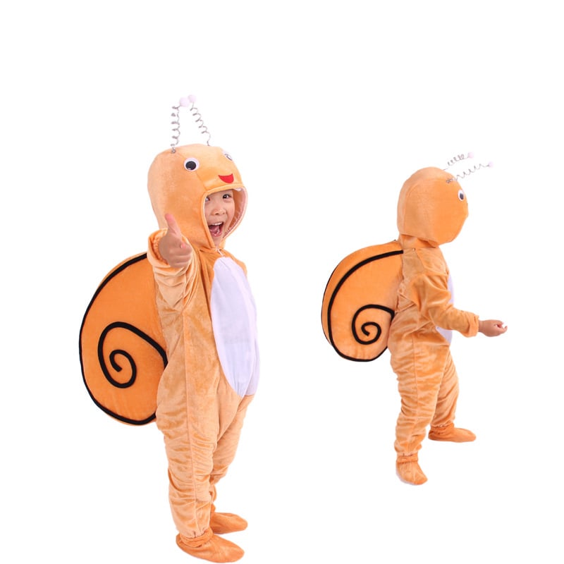 Dječji set za plesno izvedbu s motivom animirane životinje, unisex, zlatni velur, 100% poliester