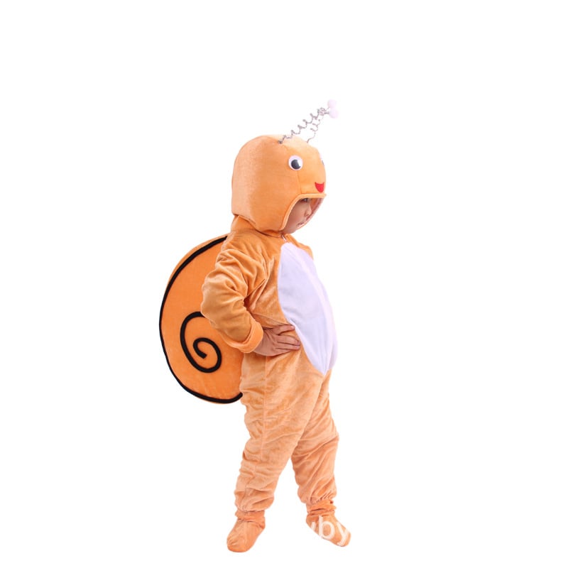 Dječji set za plesno izvedbu s motivom animirane životinje, unisex, zlatni velur, 100% poliester