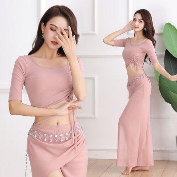 Set za vježbanje plesom trbuha s mrežastim svilenim gazom; Marka Butterfly; glavni materijal: Spandex; postotak glavnog materijala: 70–80%; naziv tkanine: Silver Silk Gauze; pogodno za Belly Dance