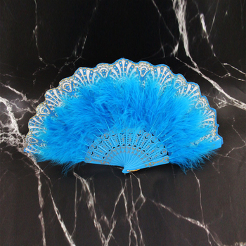 Fan cu pene pliabil pentru dans – Performanța Wing Chun și Belly Dance (Categoria: fan antic, Material: Alt, Schelet: Plastic, Stil: Simplitate modernă, Brand: Unique)