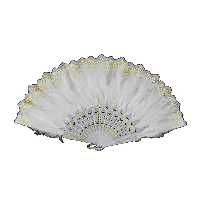 Fan cu pene pliabil pentru dans – Performanța Wing Chun și Belly Dance (Categoria: fan antic, Material: Alt, Schelet: Plastic, Stil: Simplitate modernă, Brand: Unique)