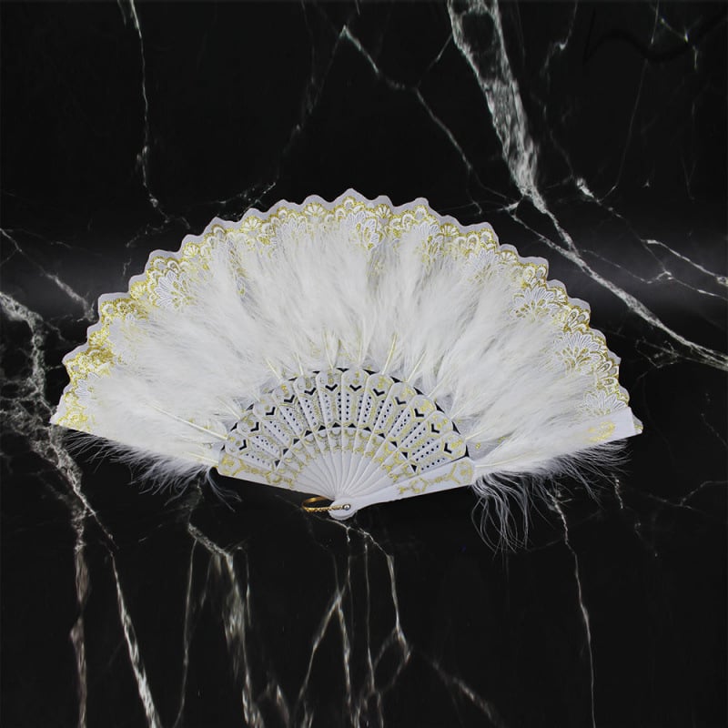 Fan cu pene pliabil pentru dans – Performanța Wing Chun și Belly Dance (Categoria: fan antic, Material: Alt, Schelet: Plastic, Stil: Simplitate modernă, Brand: Unique)