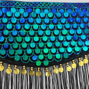 Χαλοουίν χορευτικό ιμάντας για χορό της κοιλιάς με κρύσταλλα και φούντες – Υλικό: Υφαντό; Κούμπωμα ζώνης: Υφαντό; Τύπος κλειδώματος: Αυτόματο κούμπωμα; Πλάτος: Λεπτό (<2 cm)