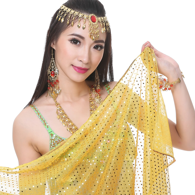 Zavjesa za ruku s pailetkama za belly dance, 210 × 95 cm