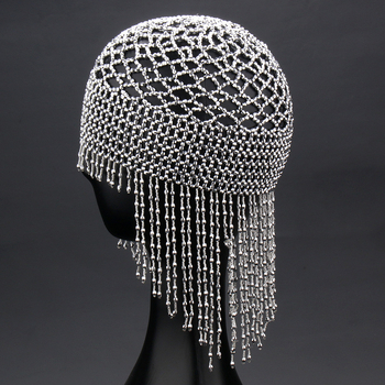 Rokdarbs līgavas matu aksesuārs ar garām pērlītēm, zvaigznīšu stilā, no poliestera šķiedras, izcelsme: Jinhua