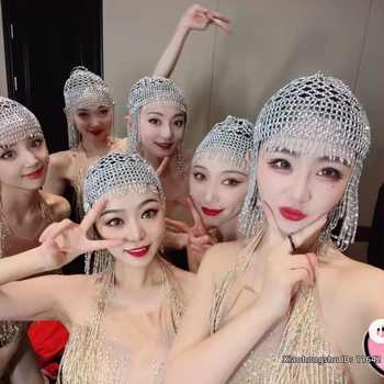 Rokdarbs līgavas matu aksesuārs ar garām pērlītēm, zvaigznīšu stilā, no poliestera šķiedras, izcelsme: Jinhua