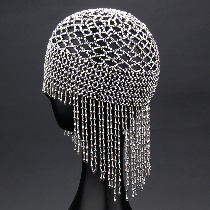 Rokdarbs līgavas matu aksesuārs ar garām pērlītēm, zvaigznīšu stilā, no poliestera šķiedras, izcelsme: Jinhua