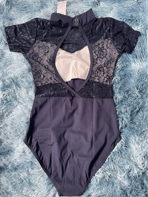 Čipkasti leotard za balet i ples, jedinstveni plesni bodi za moderne plesove plesove? (Brand: E-lin Dacing / Yiling Dance; Materijal: mješavina kemijskih vlakana; 90% najlona; Podstava: mliječni svila; Wzor: jednobojni; Pogodno za: balet, Belly Dance, lati