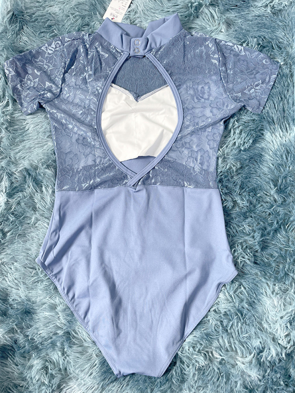Čipkasti leotard za balet i ples, jedinstveni plesni bodi za moderne plesove plesove? (Brand: E-lin Dacing / Yiling Dance; Materijal: mješavina kemijskih vlakana; 90% najlona; Podstava: mliječni svila; Wzor: jednobojni; Pogodno za: balet, Belly Dance, lati