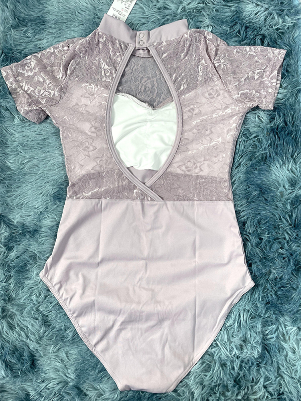 Čipkasti leotard za balet i ples, jedinstveni plesni bodi za moderne plesove plesove? (Brand: E-lin Dacing / Yiling Dance; Materijal: mješavina kemijskih vlakana; 90% najlona; Podstava: mliječni svila; Wzor: jednobojni; Pogodno za: balet, Belly Dance, lati