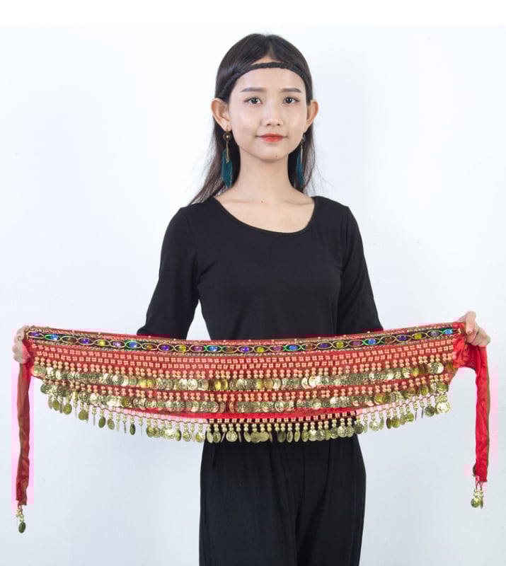 Neon ζώνη μέσης για χορό της κοιλιάς – αυτόματο κούμπωμα, πλεκτή αγκράφα ζώνης, Χειμώνας 2022