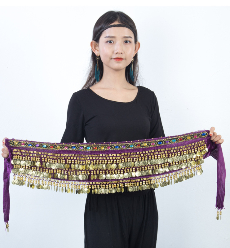 Neon ζώνη μέσης για χορό της κοιλιάς – αυτόματο κούμπωμα, πλεκτή αγκράφα ζώνης, Χειμώνας 2022