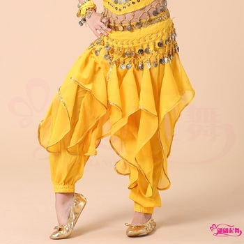 Dječji kostim za indijski ples s okretnim hlačama za belly dance i narodne plesove Xinjiang
