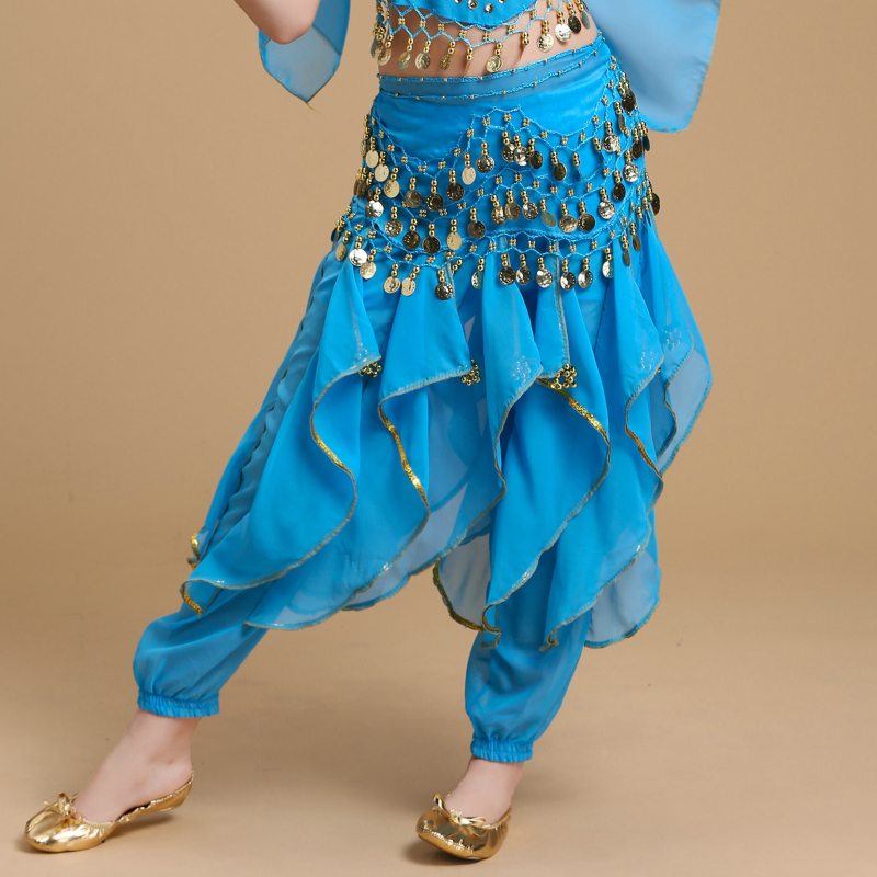 Dječji kostim za indijski ples s okretnim hlačama za belly dance i narodne plesove Xinjiang