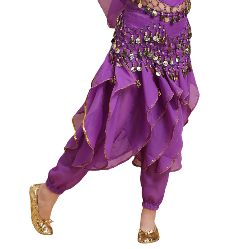 Dječji kostim za indijski ples s okretnim hlačama za belly dance i narodne plesove Xinjiang