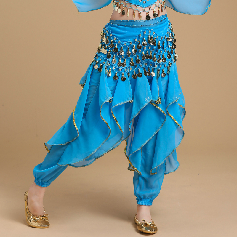 Dječji kostim za indijski ples s okretnim hlačama za belly dance i narodne plesove Xinjiang