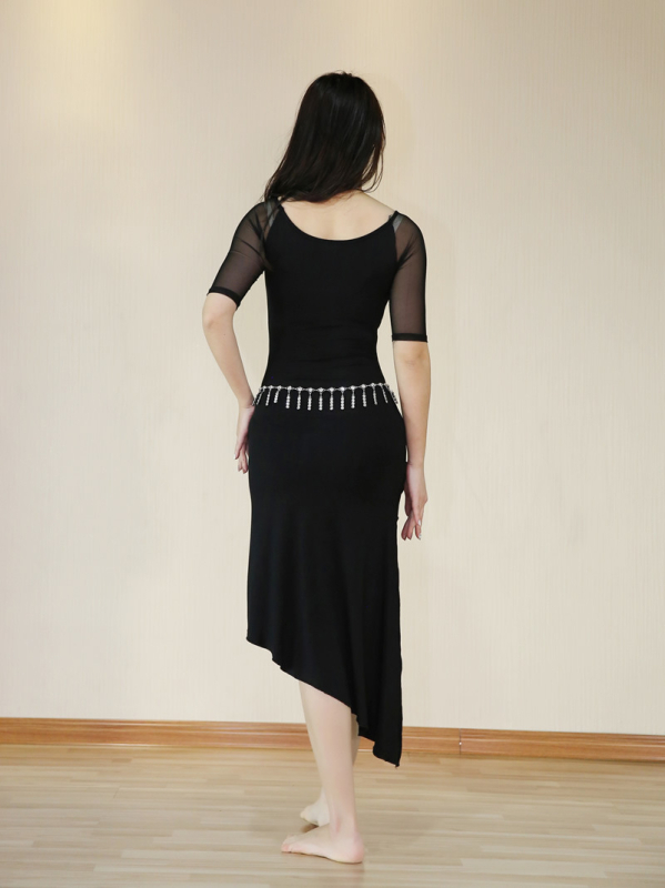 BELLYQUEEN Dancer set za belly dance za žene, modalna tkanina s 95% pamuka, pogodna za sve sezone, za belly dance i orijentalni ples, fitness i pokreti plesa