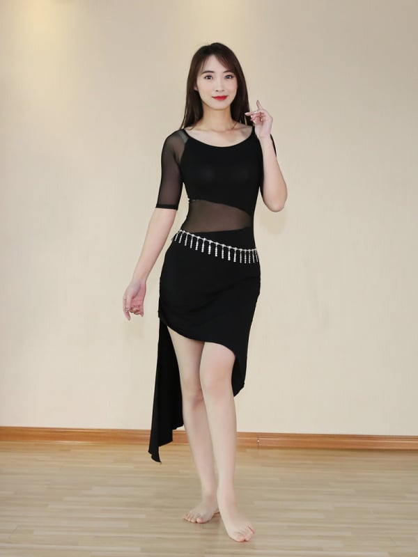 BELLYQUEEN Dancer set za belly dance za žene, modalna tkanina s 95% pamuka, pogodna za sve sezone, za belly dance i orijentalni ples, fitness i pokreti plesa