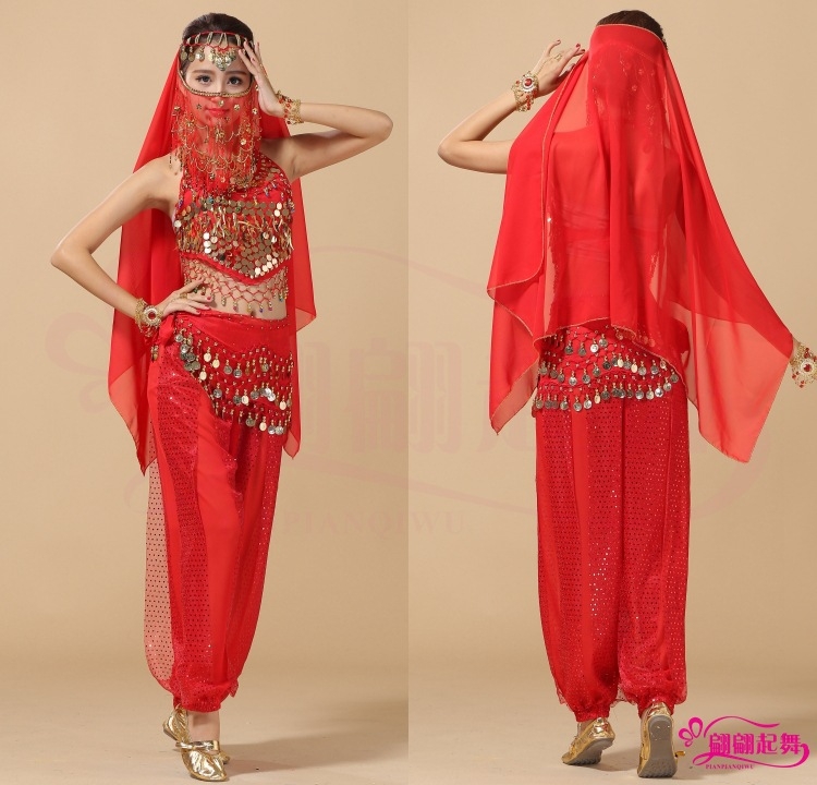 Kostim za Belly Dance - Novi indijski kostim za nastupe - Set za vježbanje