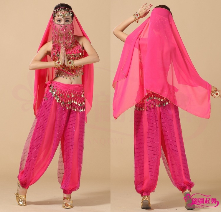 Kostim za Belly Dance - Novi indijski kostim za nastupe - Set za vježbanje