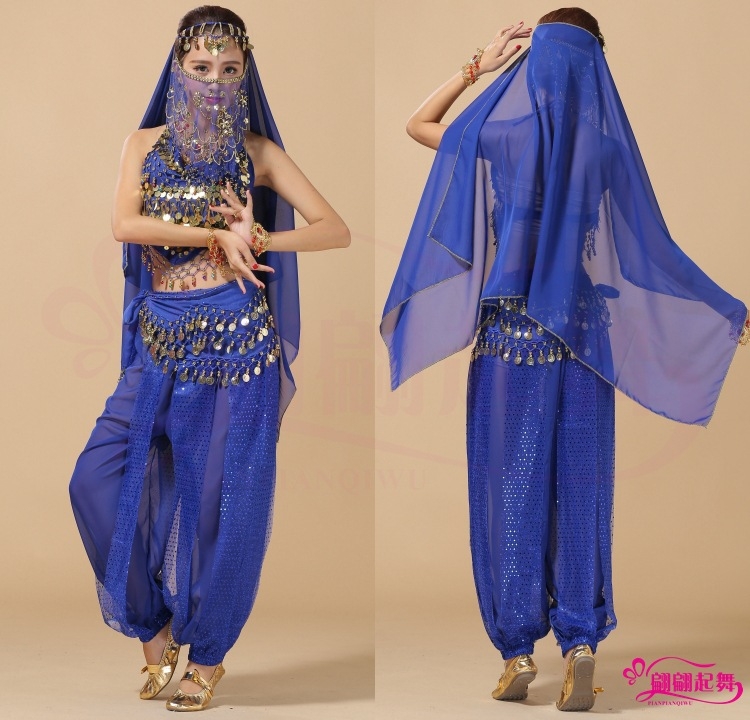 Kostim za Belly Dance - Novi indijski kostim za nastupe - Set za vježbanje
