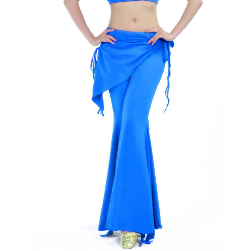 Ženske hlače Belly Dance, s trumpet krojem, jednobojne