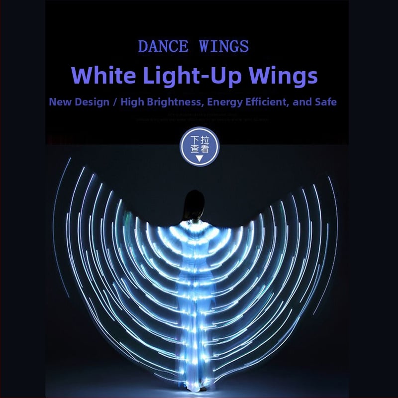 Светещо наметало с криле на пеперуда за сценични изпълнения (LED осветление; полиестер; полу ръчна и полу механична изработка)