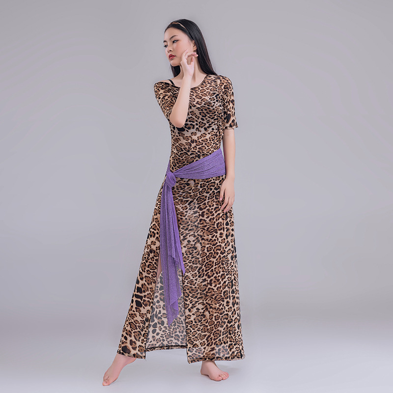 Butterfly Roba za Belly Dance s cvjetnim printom, mrežasti materijal, 60% spandeks, za žene