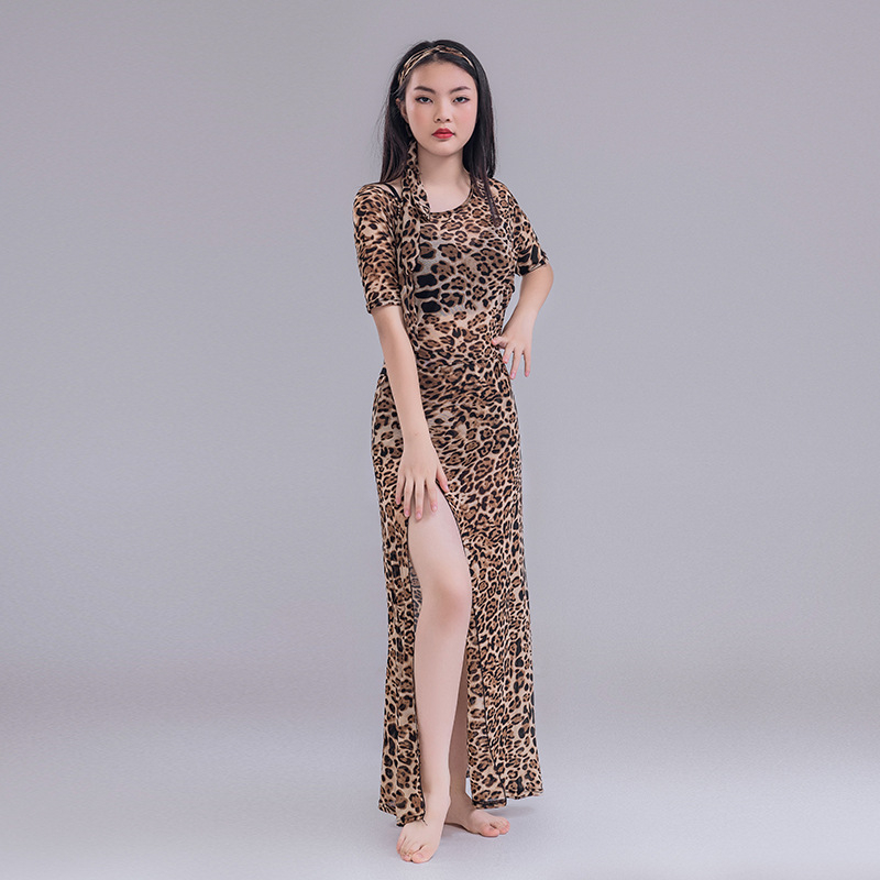 Butterfly Roba za Belly Dance s cvjetnim printom, mrežasti materijal, 60% spandeks, za žene