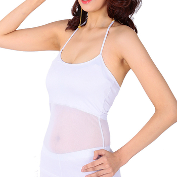 Топ за Belly Dance за жени, мрежеста материя, Milk Silk, 95% полиестер и 5% спандекс, лято 2025