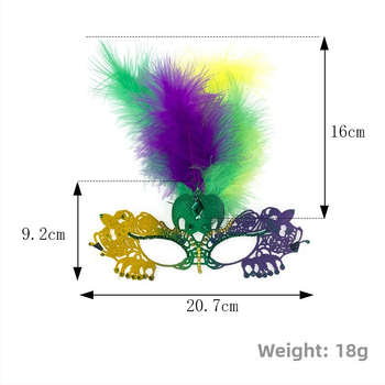 Puse-sejas karnevāla maska ar pērlītēm, tauriņa galvas lente, plastmasa, mīļš stils, DIY rekvizīts
