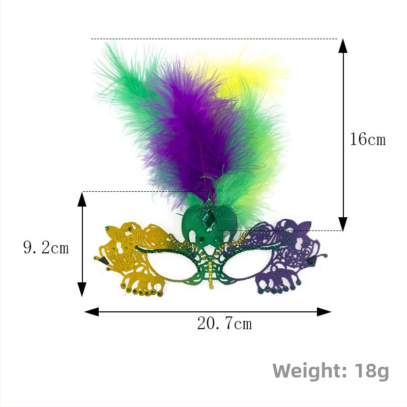 Puse-sejas karnevāla maska ar pērlītēm, tauriņa galvas lente, plastmasa, mīļš stils, DIY rekvizīts