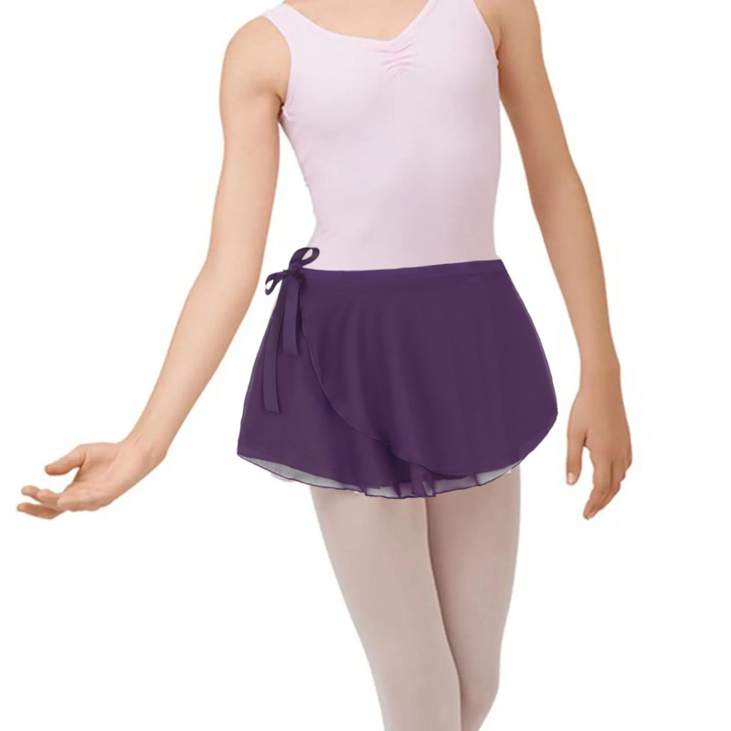 Dječja baletna suknja od šifona, mekani završetak obrade, 90% poliester, pogodno za balet, za djevojčice starije od 8 godina, Proljeće 2024