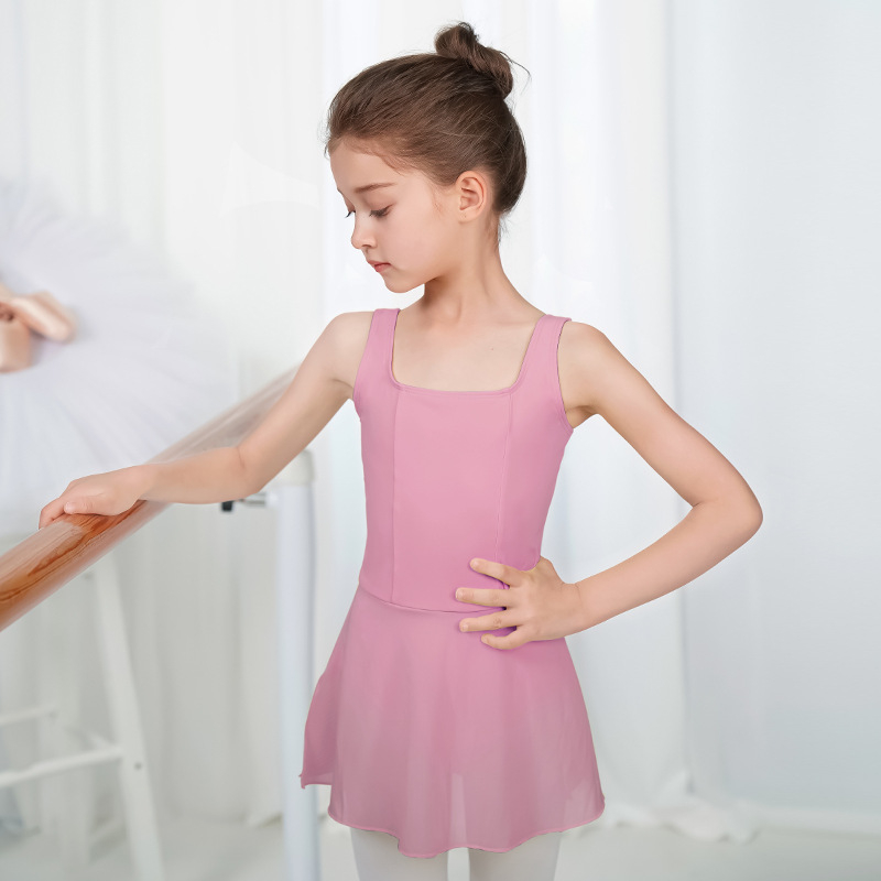 Dječji ljetni kostim za kineski ples, jednopartski baletni leotard s tutuom
