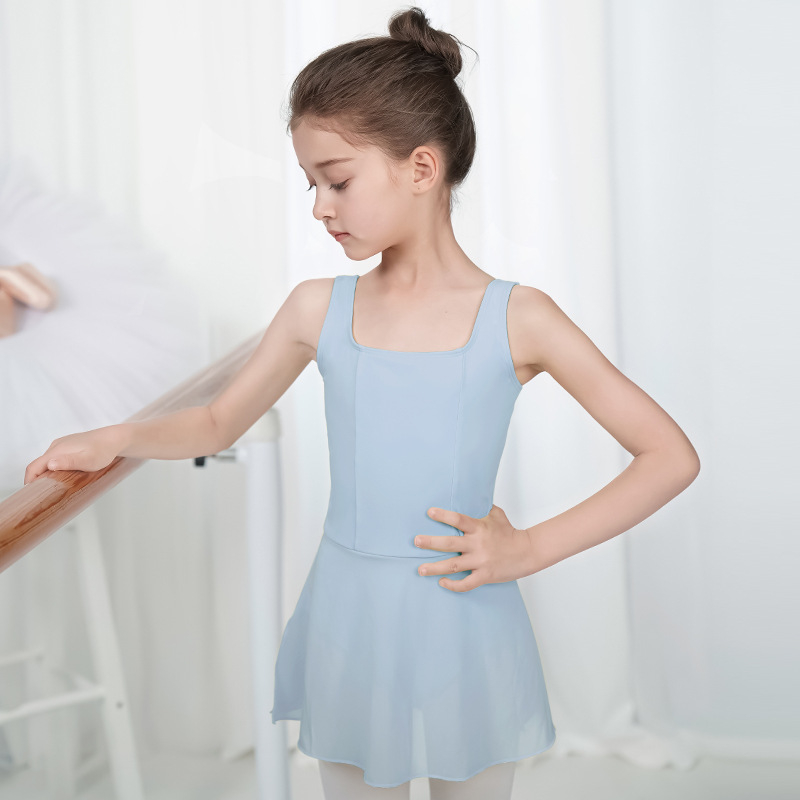 Dječji ljetni kostim za kineski ples, jednopartski baletni leotard s tutuom