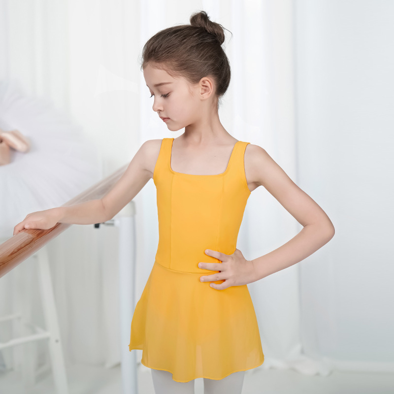 Dječji ljetni kostim za kineski ples, jednopartski baletni leotard s tutuom