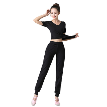 Modál anyagból készült balett edzőkészlet felnőtt nők számára, csipkével, nagy rugalmasságú, 95% pamut, bélés 5% spandex, ideális nyárra és tavaszra