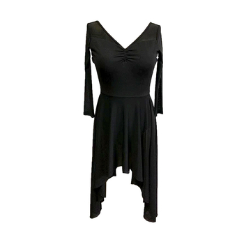 Balett egyrészes ruha felnőtt nőknek – egész évben használható, egyszínű dizájn, gyorsan száradó nylon hálós anyag