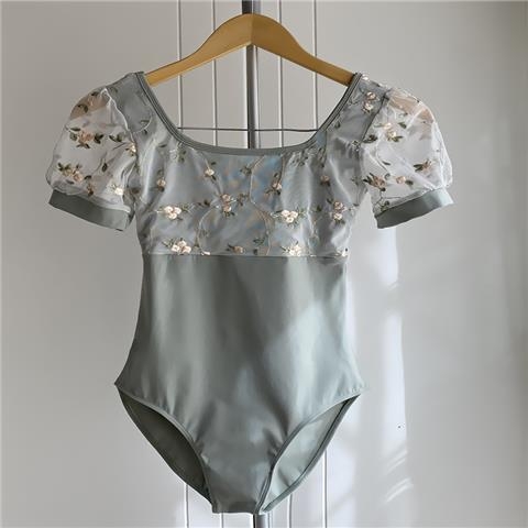 Jednodelni baletno-gimnastički leotard za odrasle, izvezeni moderni plesni kostim, TR tkanina, sastav vlakana: lan, podstava od poliestera (81–90%)