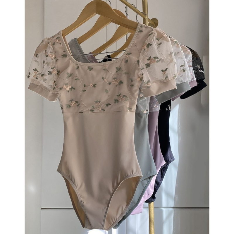 Jednodelni baletno-gimnastički leotard za odrasle, izvezeni moderni plesni kostim, TR tkanina, sastav vlakana: lan, podstava od poliestera (81–90%)